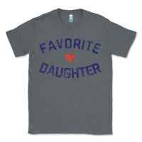 Charcoal Heather womens favorite daughter heart distressed vintage faded classic t shir Classic Tee - linhVisuals