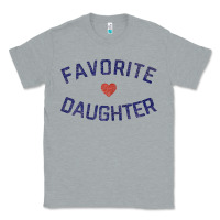Heather Grey womens favorite daughter heart distressed vintage faded classic t shir Classic Tee - linhVisuals
