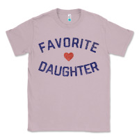 Lilac womens favorite daughter heart distressed vintage faded classic t shir Classic Tee - linhVisuals