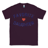 Plum womens favorite daughter heart distressed vintage faded classic t shir Classic Tee - linhVisuals