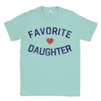 Seafoam womens favorite daughter heart distressed vintage faded classic t shir Classic Tee - linhVisuals