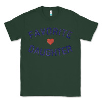 Sports Green womens favorite daughter heart distressed vintage faded classic t shir Classic Tee - linhVisuals