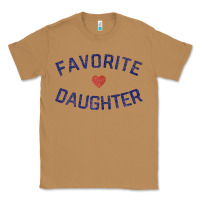 Toasted Coconut womens favorite daughter heart distressed vintage faded classic t shir Classic Tee - linhVisuals
