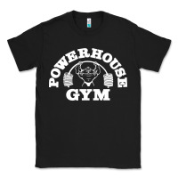 Black POWERHOUSE GYM POPULAR Classic Tee - linhVisuals