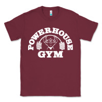 Burgundy POWERHOUSE GYM POPULAR Classic Tee - linhVisuals