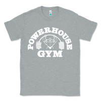 Heather Grey POWERHOUSE GYM POPULAR Classic Tee - linhVisuals