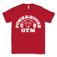 Red POWERHOUSE GYM POPULAR Classic Tee - linhVisuals