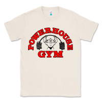 Natural POWERHOUSE GYM VINTAGE SPORT Classic Tee - linhVisuals