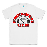 White POWERHOUSE GYM VINTAGE SPORT Classic Tee - linhVisuals