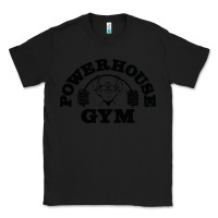 Black POWERHOUSE GYM Classic Tee - linhVisuals