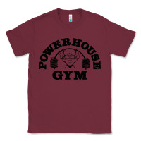 Burgundy POWERHOUSE GYM Classic Tee - linhVisuals