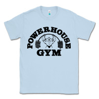 Dusty Blue POWERHOUSE GYM Classic Tee - linhVisuals