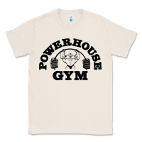 Natural POWERHOUSE GYM Classic Tee - linhVisuals
