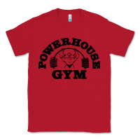 Red POWERHOUSE GYM Classic Tee - linhVisuals