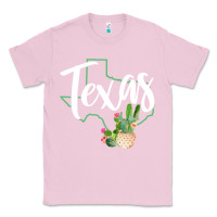 Bubblegum Pink texas state map pride cactus vintage texas sweatshirt Classic Tee - linhVisuals