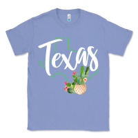 Colony Blue texas state map pride cactus vintage texas sweatshirt Classic Tee - linhVisuals