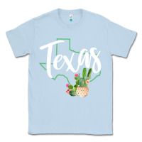 Dusty Blue texas state map pride cactus vintage texas sweatshirt Classic Tee - linhVisuals