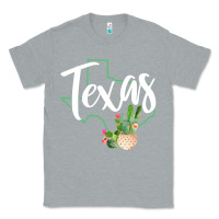 Heather Grey texas state map pride cactus vintage texas sweatshirt Classic Tee - linhVisuals