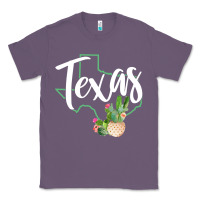 Lavender texas state map pride cactus vintage texas sweatshirt Classic Tee - linhVisuals