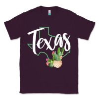 Plum texas state map pride cactus vintage texas sweatshirt Classic Tee - linhVisuals