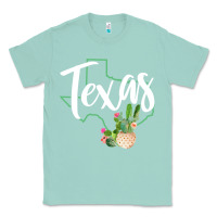 Seafoam texas state map pride cactus vintage texas sweatshirt Classic Tee - linhVisuals