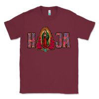 Burgundy Hija Lady Of Guadalupe Classic Tee - Jasminsmagicworld