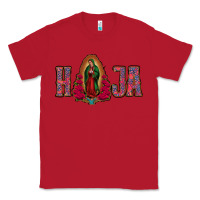 Red Hija Lady Of Guadalupe Classic Tee - Jasminsmagicworld