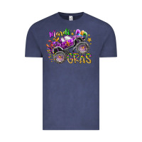 Vintage Denim mardi gras monster truck Vintage Tee - RacoonDesign