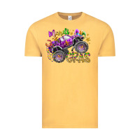 Vintage Mustard mardi gras monster truck Vintage Tee - RacoonDesign