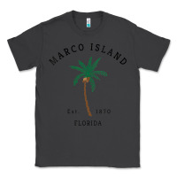 Smoke womens marco island florida colorful palm tree retro novelty art v nec Classic Tee - linhVisuals