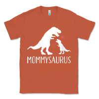 Copper womens mommysaurus mom and baby dinosaur v neck t shirt Classic Tee - linhVisuals