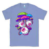 Colony Blue psychedelic mushroom hippie magic fungus shrooms trance rave t shirt Classic Tee - linhVisuals