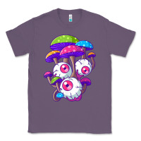 Lavender psychedelic mushroom hippie magic fungus shrooms trance rave t shirt Classic Tee - linhVisuals