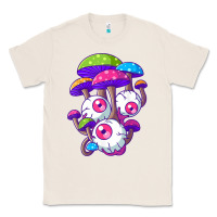 Natural psychedelic mushroom hippie magic fungus shrooms trance rave t shirt Classic Tee - linhVisuals