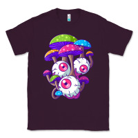Plum psychedelic mushroom hippie magic fungus shrooms trance rave t shirt Classic Tee - linhVisuals