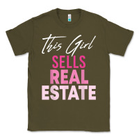 Army Green this girl sells real estate realtor real estate agent broker t shirt Classic Tee - linhVisuals