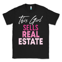 Black this girl sells real estate realtor real estate agent broker t shirt Classic Tee - linhVisuals