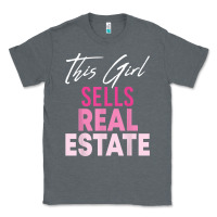 Charcoal Heather this girl sells real estate realtor real estate agent broker t shirt Classic Tee - linhVisuals