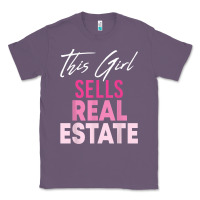 Lavender this girl sells real estate realtor real estate agent broker t shirt Classic Tee - linhVisuals