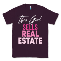 Plum this girl sells real estate realtor real estate agent broker t shirt Classic Tee - linhVisuals