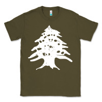Army Green retro lebanon cedar lebanese Classic Tee - linhVisuals