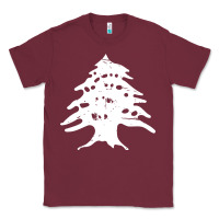 Burgundy retro lebanon cedar lebanese Classic Tee - linhVisuals