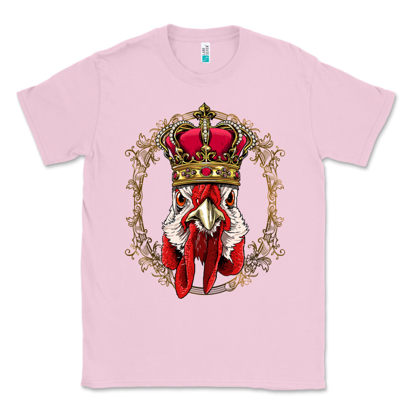 Chicken Chick King Chicken Wearing Crown Queen Chicken Animal 228 Roos Classic Tee by linhVisuals | Teevron
