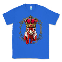 True Royal chicken chick king chicken wearing crown queen chicken animal 228 roos Classic Tee - linhVisuals