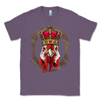 Lavender chicken chick king chicken wearing crown queen chicken animal 228 roos Classic Tee - linhVisuals