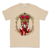 Mushroom chicken chick king chicken wearing crown queen chicken animal 228 roos Classic Tee - linhVisuals