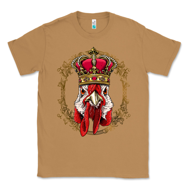 Chicken Chick King Chicken Wearing Crown Queen Chicken Animal 228 Roos Classic Tee by linhVisuals | Teevron