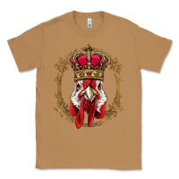 Toasted Coconut chicken chick king chicken wearing crown queen chicken animal 228 roos Classic Tee - linhVisuals