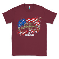 Burgundy world of tanks veterans day collection (t26e3 eagle 7) t shirt Classic Tee - linhVisuals