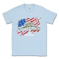 Dusty Blue world of tanks veterans day collection (t26e3 eagle 7) t shirt Classic Tee - linhVisuals